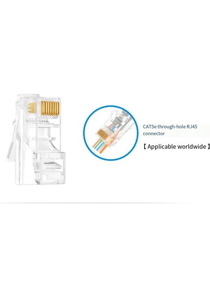 RJ45 RJ12 RJ11 Geçmeli Sıkma Pensesi Cat7 Cat6 CAT6A Cat5 CAT5E (Yurt Dışından)
