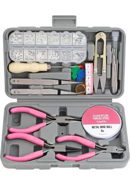 17 Parça Takı Kendin Yap Ev Aletleri Seti Cımbız Pense Ölçü Ev Aletleri (Yurt Dışından)