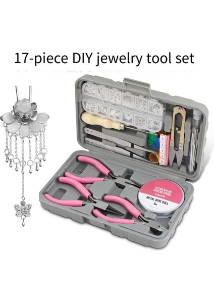 17 Parça Takı Kendin Yap Ev Aletleri Seti Cımbız Pense Ölçü Ev Aletleri (Yurt Dışından) modelleri