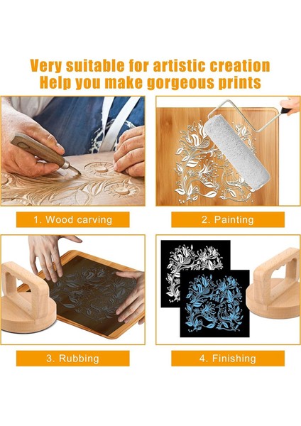 Baskı Yapımı Için Ahşap Baren, Kayın Blok Baskı Aleti (Yurt Dışından) fırsatları