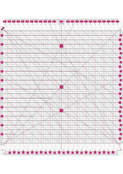 12,5 x 12,5 Inçlik Yivli Kumaş Kapitone Cetveli (Yurt Dışından) fiyatları