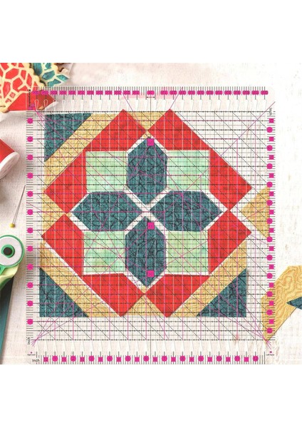 12,5 x 12,5 Inçlik Yivli Kumaş Kapitone Cetveli (Yurt Dışından) indirimleri