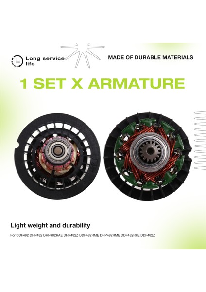 DDF482/DHP482 Matkaplar Için Armatür ve Karbon Fırça Seti (Yurt Dışından) indirimleri