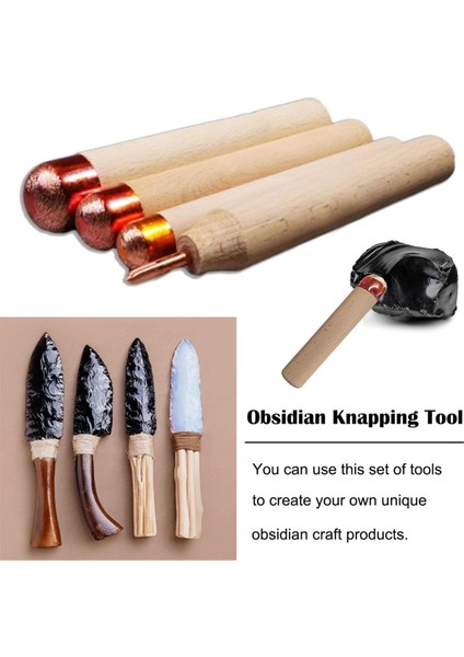 Knapping Tools Seti Obsidyen Işleme Aracı (Yurt Dışından) fiyatları