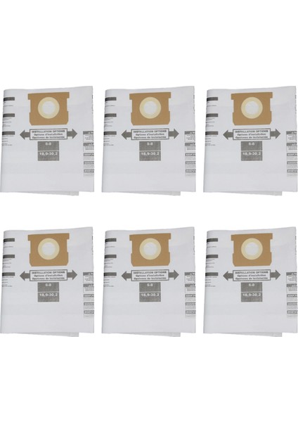 Shopvac Için Uygun 5-8 Galon Serisi Elektrikli Süpürge Aksesuarları Vakum Torbası Toz Torbası Yedek Parçaları (Yurt Dışından)