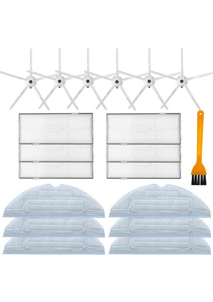 Hepa Filtre Yıkanabilir Yan Fırça Paspas Bezleri Xiaomi Roborock S7 T7S T7SPLUS Aksesuarları Yedek Parça Elektrikli Süpürge (Yurt Dışından)