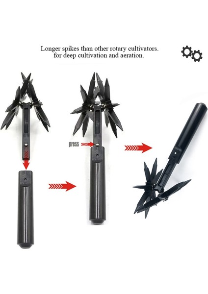 Bahçe Yabani Ot Sökücü Alet ve Bahçe Tırmık Döner Kültivatör Alet Seti (Yurt Dışından) fırsatları