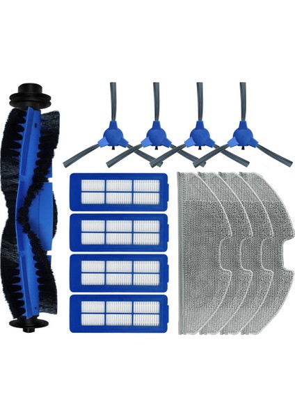 Eufy Robovac G10 G20 G30 Hibrid Yedek Parçalar Hepa Filtre Paspas Bezleri Ana Yan Fırçalı Elektrikli Süpürge (Yurt Dışından)
