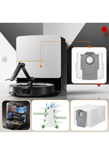 Roborock Saros Z70 Robot Süpürge Parçaları Için Yedek Süpürge Torbaları (Yurt Dışından) fiyatları