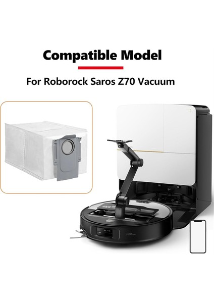 Roborock Saros Z70 Robot Süpürge Parçaları Için Yedek Süpürge Torbaları (Yurt Dışından) indirimleri