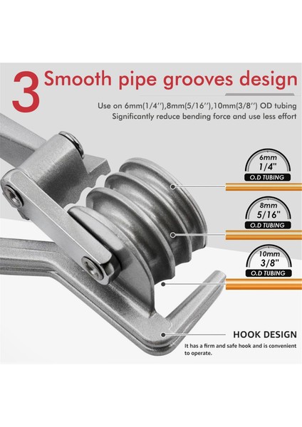 180° Boru Bükme Makinesi 3'ü 1 Arada Manuel Boru Bükme Aleti Metrik (Yurt Dışından) fiyatları