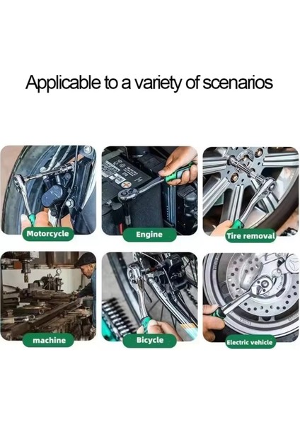 Aşınmaya Dayanıklı Cırcırlı Anahtar Soketi Cr-V Yüksek Sertlikli Otomobil Tamiri (Yurt Dışından) modelleri