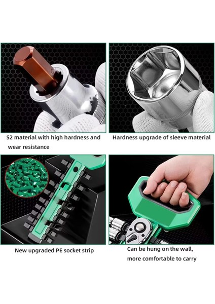 Aşınmaya Dayanıklı Cırcırlı Anahtar Soketi Cr-V Yüksek Sertlikli Otomobil Tamiri (Yurt Dışından) fırsatları