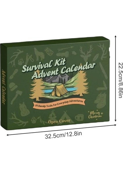 Hayatta Kalma Kiti 24 Günlük Noel Geri Sayımı Harika Ekipmanlar 2025 Araç Seti (Yurt Dışından) modelleri