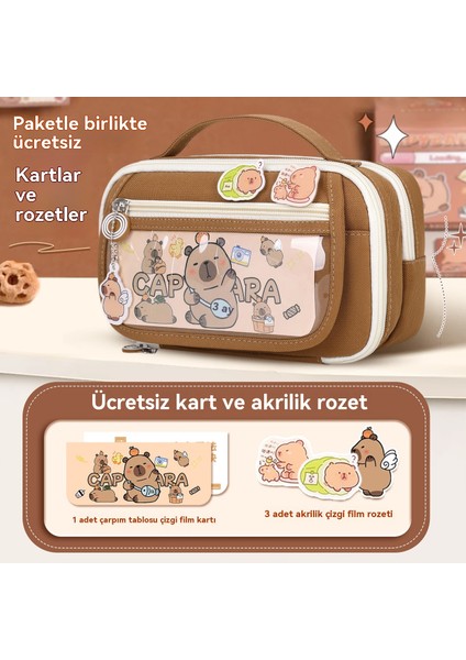 Yeni Çizgi Film Sevimli Kalem Çantası Kız Ilkokul Kırtasiye Kutusu Ortaokul Kızı 2025 Yeni Büyük Kapasiteli Yüksek Görünümlü Kalem Çantası (Yurt Dışından) fırsatları