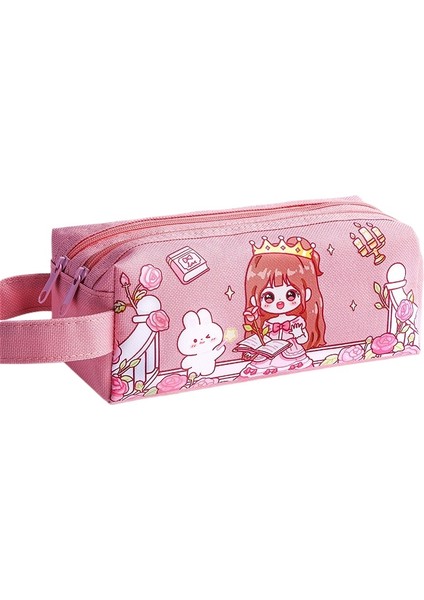 Yeni Sevimli Kontrast Renk Ekleme Kalem Kutusu Yüksek Görünümlü Ins Tarzı Büyük Kapasiteli Kız Ağrı Çantası Kırtasiye Kutusu Yiyecek Kalem Kutusu Çocuk (Yurt Dışından)