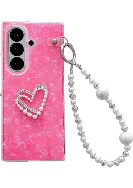 Samsung Galaxy Z Fold7 5g Için Sedefli Shl Dokulu Kılıf (Yurt Dışından)