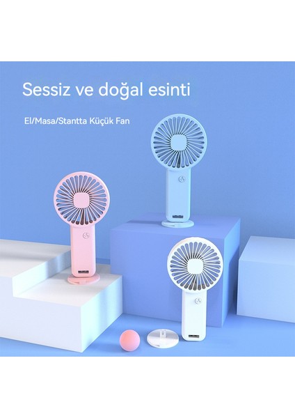2025 Yeni El Fan USB Şarj Küçük Fan Taşınabilir Mini Yurt Masaüstü Sessiz (Yurt Dışından) modelleri