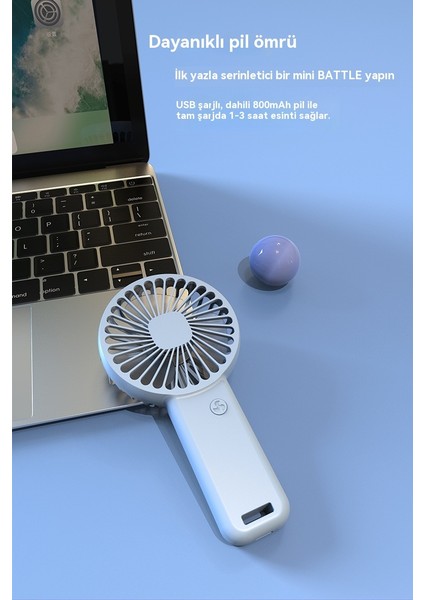 2025 Yeni El Fan USB Şarj Küçük Fan Taşınabilir Mini Yurt Masaüstü Sessiz (Yurt Dışından) fırsatları