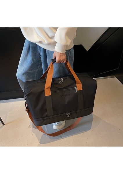 Yeni Yoga Fitness Çantası Kısa Mesafeli Iş Gezisi Büyük Kapasiteli Bagaj Depolama Çantası Su Geçirmez Bağımsız (Yurt Dışından) modelleri