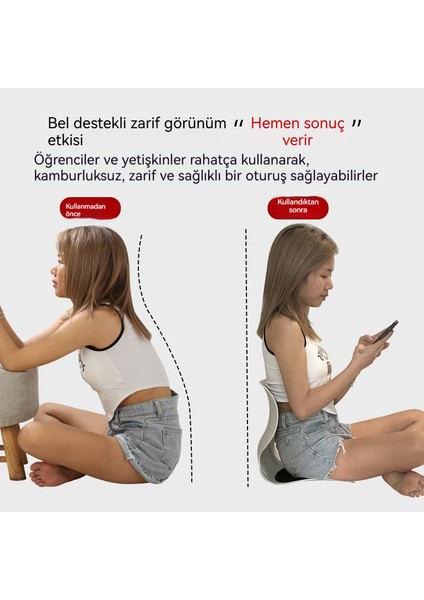 Yeni Bel Destekleyici Koltuk Yastığı Uzun Süre Oturmak Yorulmaz Ofis Yastığı Bel Destekleyici Oturma Sandalyesi Öğrenci Çocuk Düzeltici Yastık Ergonomik Sandalye (Yurt Dışından) fiyatları
