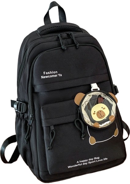 Yeni Ortaokul Öğrencileri Yeni Yüksek Görünümlü Büyük Kapasiteli Sırt Çantası Kadınlar Kampüs Tarzı Üniversite Öğrencileri Modası Yeni Çok Yönlü Okul (Yurt Dışından)