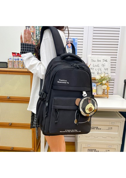 Yeni Ortaokul Öğrencileri Yeni Yüksek Görünümlü Büyük Kapasiteli Sırt Çantası Kadınlar Kampüs Tarzı Üniversite Öğrencileri Modası Yeni Çok Yönlü Okul (Yurt Dışından) fiyatları