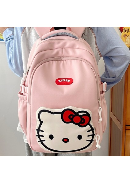 Yeni Sevimli Karikatür Kedi Okul Çantası Kız Ortaokul ve Lise Öğrencileri Karikatür Büyük Kapasiteli Hafif Yük Azaltma Sırt Çantası Üniversite (Yurt Dışından) fırsatları