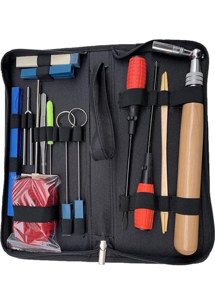 16 Parça Piyano Akort Seti Profesyonel Akort Anahtarı Çekiç Cımbız (Yurt Dışından)