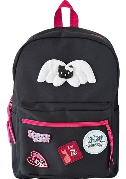 Yeni Amerikan Retro Sıcak Kız Örümcek Kt Kanatlı Okul Çantası Ortaokul Öğrencileri Lise Öğrencileri Üniversite Öğrencileri Moda Çok Yönlü Sırt Çantası (Yurt Dışından)