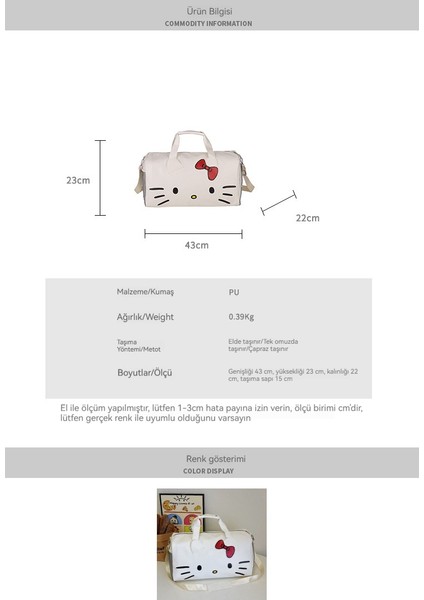 Yeni Islak ve Kuru Ayırma Çantası Fitness Çantası Kadın Sevimli Merhaba Kt Kız Taşınabilir Kısa Mesafe Seyahat Çantası Büyük Kapasiteli Sırt Çantası (Yurt Dışından) fırsatları