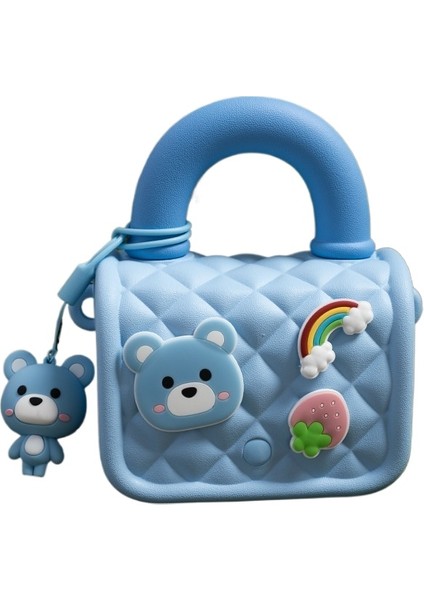 Yeni Kewu Cool Dopamin Çocuk Çantası Çapraz Omuz Küçük Çanta Erkek ve Kız Prenses Sevimli Elbise Taşınabilir Para Cüzdanı (Yurt Dışından)