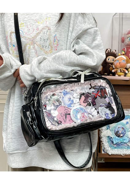 Yeni Çapraz Gövde Darı Günlük Çok Yönlü Şeffaf Bebek Çantası Tek Omuz Tuval Büyük Kapasiteli Kampüs Işe Gidip Gelme Ağrı Çantası Küçük Yemek Ağrı Çantası (Yurt Dışından) fırsatları