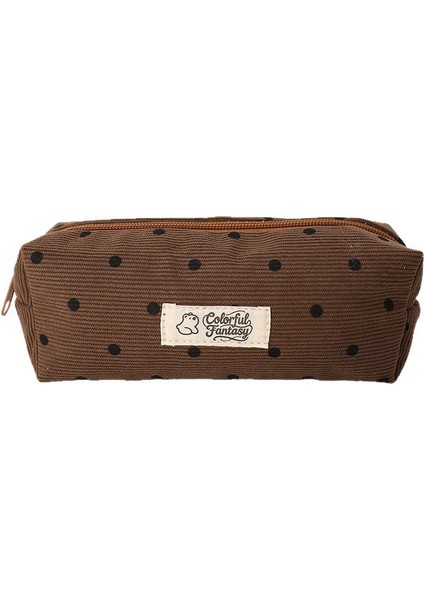 Yeni Basit Kore Noktalı Kalem Çantası Ins Kırtasiye Büyük Kapasiteli Yüksek Görünümlü Niş Öğrenci Kırtasiye Saklama Çantası Kalem (Yurt Dışından)