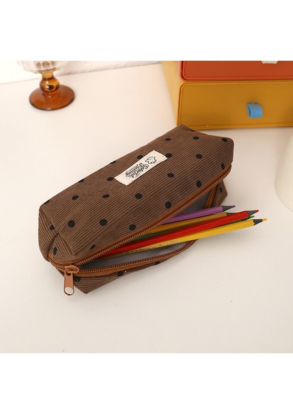 Yeni Basit Kore Noktalı Kalem Çantası Ins Kırtasiye Büyük Kapasiteli Yüksek Görünümlü Niş Öğrenci Kırtasiye Saklama Çantası Kalem (Yurt Dışından) fiyatları