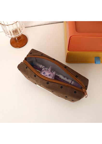 Yeni Basit Kore Noktalı Kalem Çantası Ins Kırtasiye Büyük Kapasiteli Yüksek Görünümlü Niş Öğrenci Kırtasiye Saklama Çantası Kalem (Yurt Dışından) modelleri