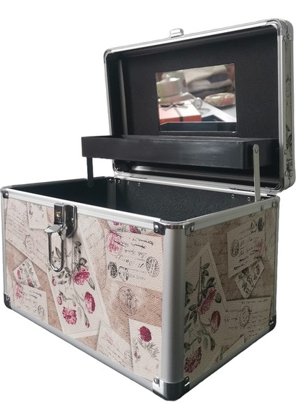 Kozmetik, El Çantası Düzenlemek ve Saklamak Için Uygun Büyük Kapasiteli Kozmetik Çantası / Kozmetik Kutusu (Yurt Dışından)