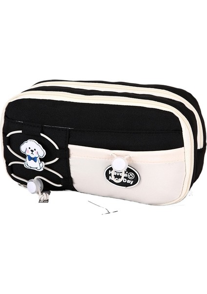 2025 Yeni Büyük Kapasiteli Ilkokul Kızları Sevimli Göğüsleri Tembel Hafif Lüks Üst Düzey Kalem Çantası (Yurt Dışından)