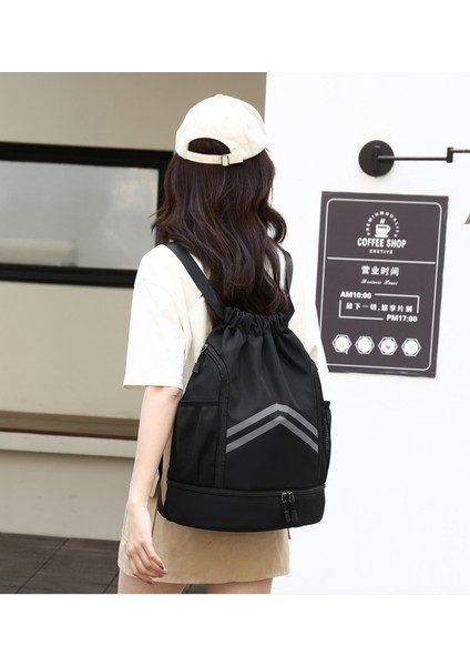 新款干湿分离双肩收纳背包运动训练健身束口抽绳包款式多样双肩包 (Yurt Dışından) modelleri