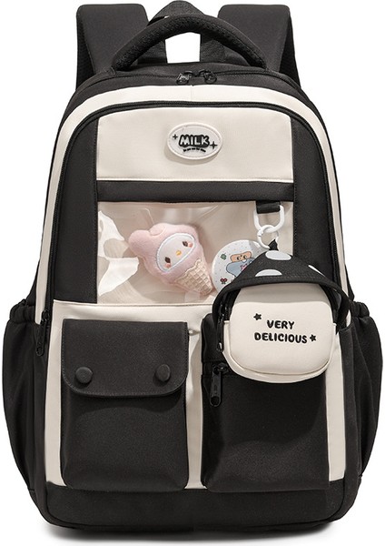 Kadın Ortaokul Öğrencileri Için Yeni Kore Tatlı Sırt Çantası Japon Tarzı Ağrı Çantası Büyük Kapasiteli Okul Çantası Kadınlar Için Yüksek Görünümlü Öğrenci Sırt Çantası (Yurt Dışından)