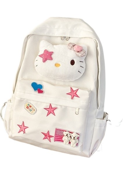 Yeni Orijinal Büyük Kapasiteli Y2K Sevimli Ins Yumuşak Kız Sırt Çantası Öğrenci Okul Çantası Üniversite Öğrencisi Lise Öğrencisi Yıldız Sırt (Yurt Dışından)