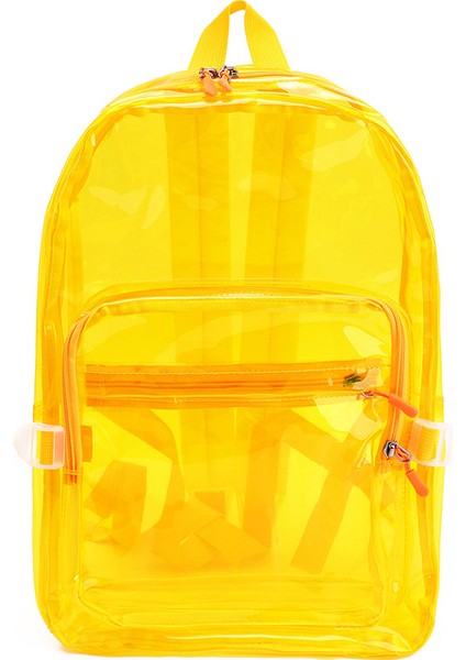 Yeni Şeffaf Pvc Sırt Çantası Sınır Ötesi Trend Öğrenci Moda Sırt Çantası Rahat Yüksek Görünümlü Büyük Kapasiteli Okul Çantası (Yurt Dışından)
