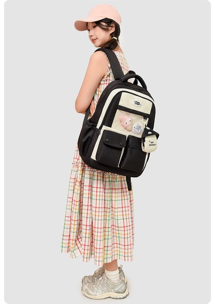 Kadın Ortaokul Öğrencileri Için Yeni Kore Tatlı Sırt Çantası Japon Tarzı Ağrı Çantası Büyük Kapasiteli Okul Çantası Kadınlar Için Yüksek Görünümlü Öğrenci Sırt Çantası (Yurt Dışından) fiyatları