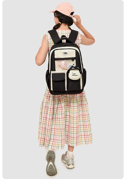Kadın Ortaokul Öğrencileri Için Yeni Kore Tatlı Sırt Çantası Japon Tarzı Ağrı Çantası Büyük Kapasiteli Okul Çantası Kadınlar Için Yüksek Görünümlü Öğrenci Sırt Çantası (Yurt Dışından) modelleri