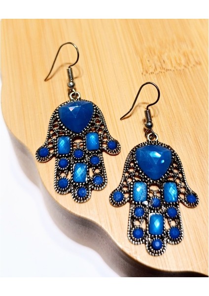 Lüks Renkli Figürlü Otantik Küpe