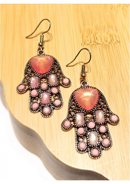 Lüks Renkli Figürlü Otantik Küpe