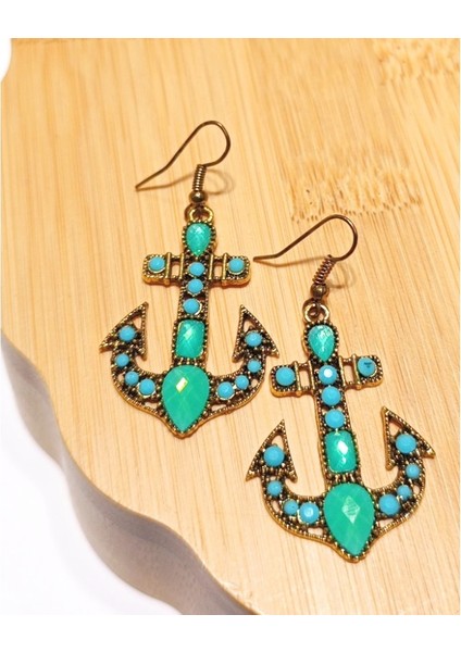 Lüks Renkli Figürlü Otantik Küpe