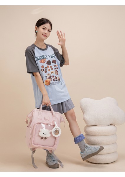 Yeni Orijinal Japon Anne Ağrı Omuz Ağrı Çantası Kadınlar Büyük Kapasiteli Günlük Iki Boyutlu Sırt Çantası Okul Çantası (Yurt Dışından) fiyatları