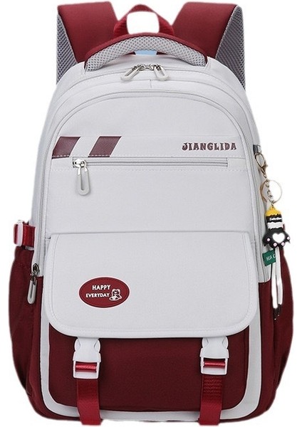 2025 Yeni Büyük Kapasiteli Ilkokul Kız Okul Çantası Ortaokul Öğrencisi Sırt Çantası Modaya Uygun Kolej Tarzı Kız (Yurt Dışından)