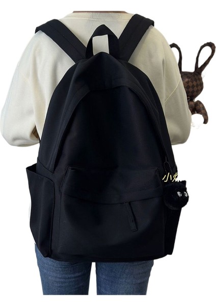 Kadın Ortaokul Öğrencileri Için Yeni Kore Tarzı Ins Okul Çantası, Büyük Kapasiteli Basit Katı Renkli Sırt Çantası, Ortaokul ve Lise Üniversite (Yurt Dışından)